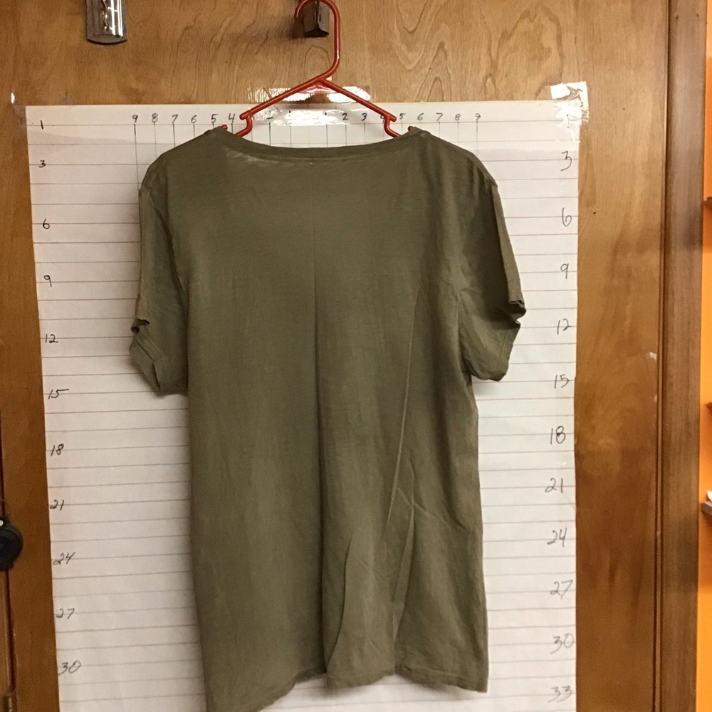CALVIN KLEIN  women's short sleeve top sz XL  brown-ish - Picture 2 of 5